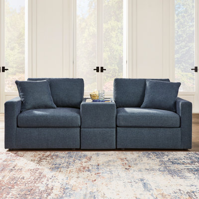 Canapé modulaire 3 pièces avec console de rangement Braintree
