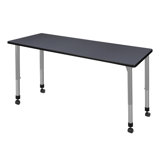 Kee Wood 60" Desk with Casters