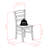 2 - Person Solid Wood Top Four Leg Dining Set