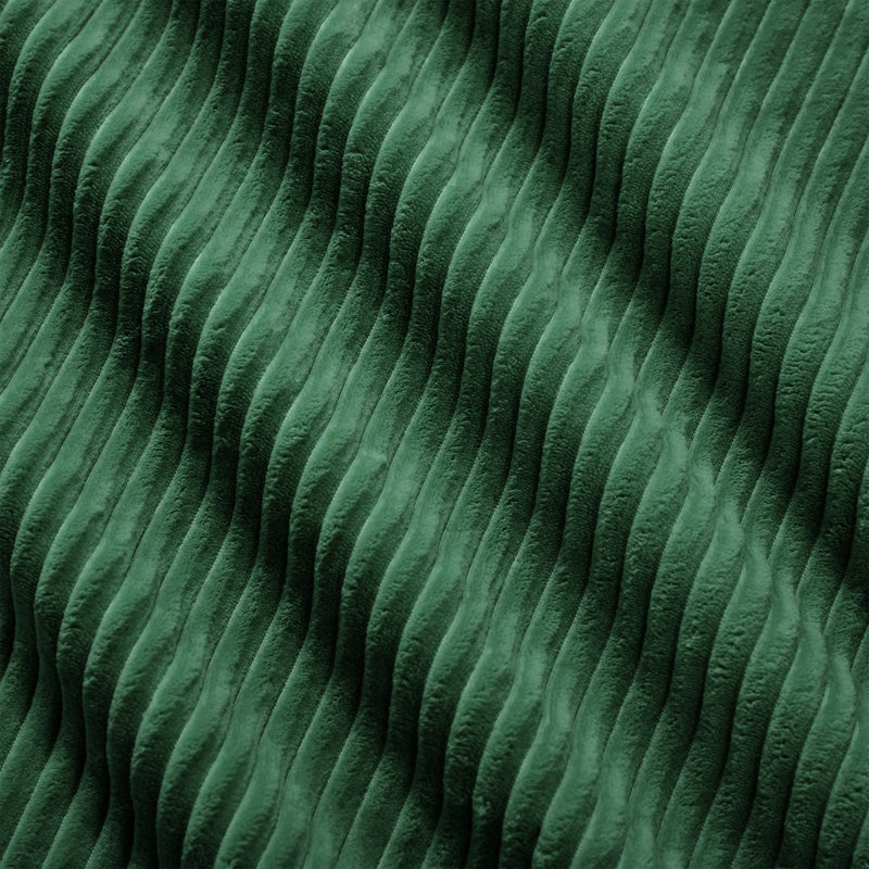 Canapé modulaire moderne en forme de L, tissu de velours côtelé à compression et sans assemblage, Vert