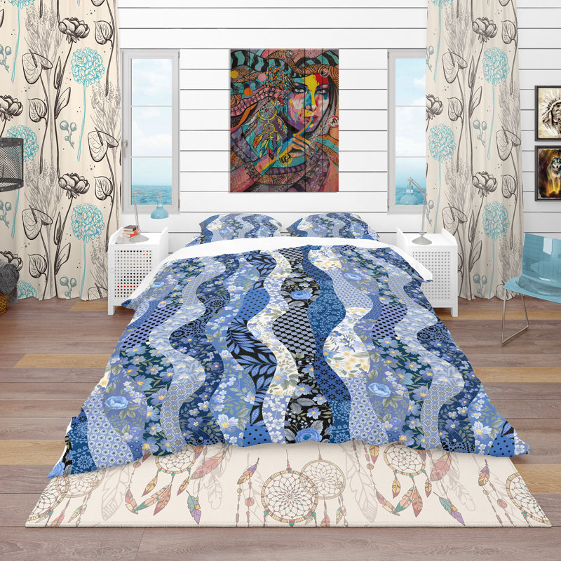Ensemble de housse de couette, Housse simple + 1 taie décorative