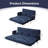 2+3 Piece Convertible Sofa Bed Set - Dual Reclining Loveseat & Sectional With 6-way Adjustable Backrests, Tufted Corded Fabric, Storage Pockets - Space-saving-772592325