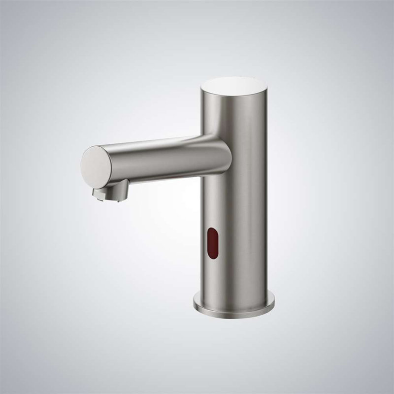Commercial Touchless Sensor Faucet Deck Mounted Hygienic, Brushed Nickel