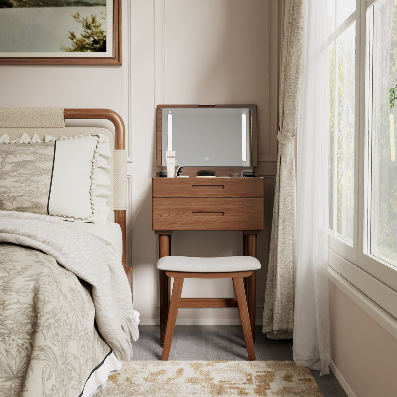 Ensemble de meuble-lavabo Anita, Brun