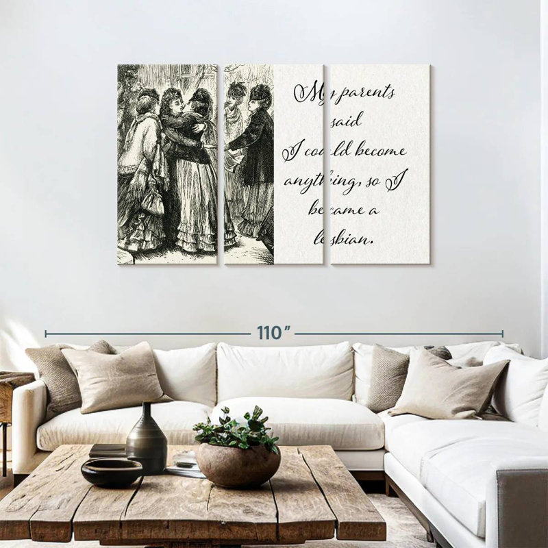 So I Became A Lesbian, 48" H x 74" W