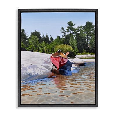 Cadre flottant Canoe at Water's Edge, conception par Kenneth M Kirsch