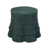 Falda Glass End Table