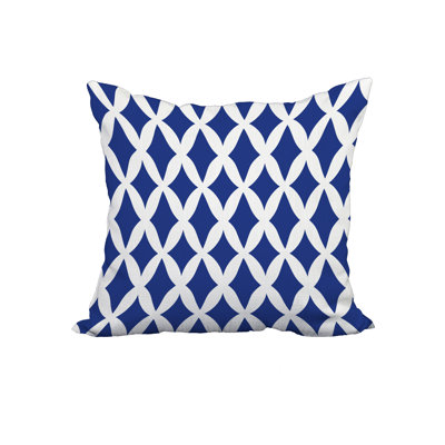 Trellis Print Throw Pillow