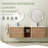 Wall-Mounted Floating Bathroom Vanity with Ceramic Top-122929149