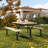 Bohall Rectangular 4 - Person 71" Long Picnic Table-223648312-224048912