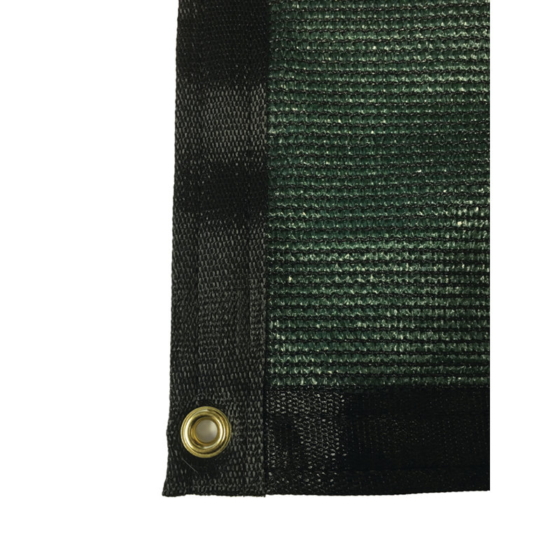 Écran tricoté en tissu d'intimité, H 69,6 po x l 300 po x P 0,5 po, Vert