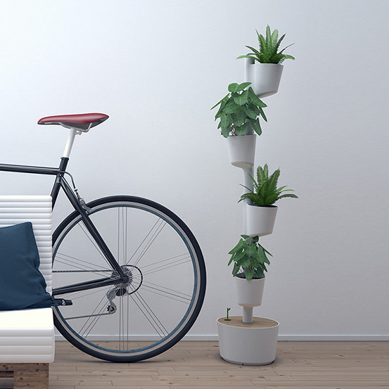 CitySens Pot Planter, White