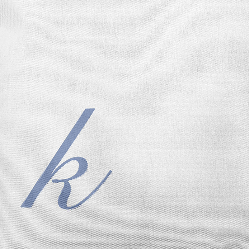 Monogram Design Collection Reversible Throw Pillow, 26"x26", Blue, K