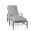 Croquet Aluminum 78.38" Long Reclining Single Chaise with Cushions-63361373-70085684-62380117