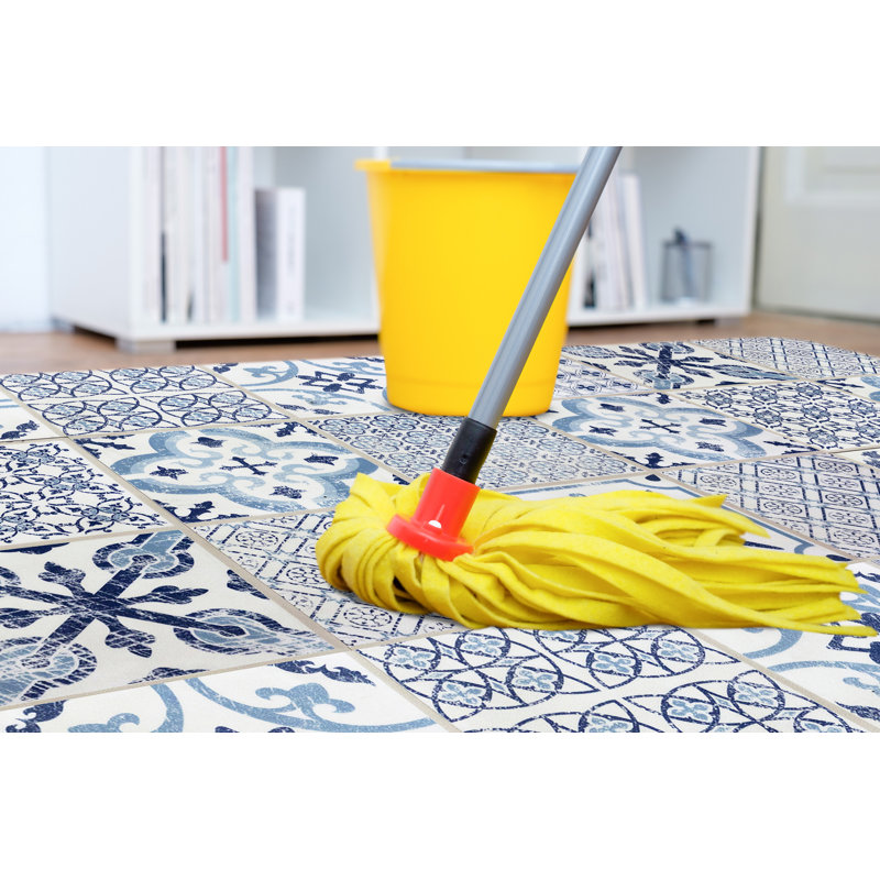 Ajesh Vinyl Machine Printed Area Rug, Runner 80 x 300cm