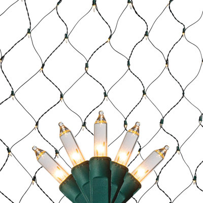 Filet lumineux de Noël Tupkee - 150 DEL bleues en maille, 1,2 m x 1,8 m, intérieur/extérieur - Idéal pour les arbustes, haies ou arbres