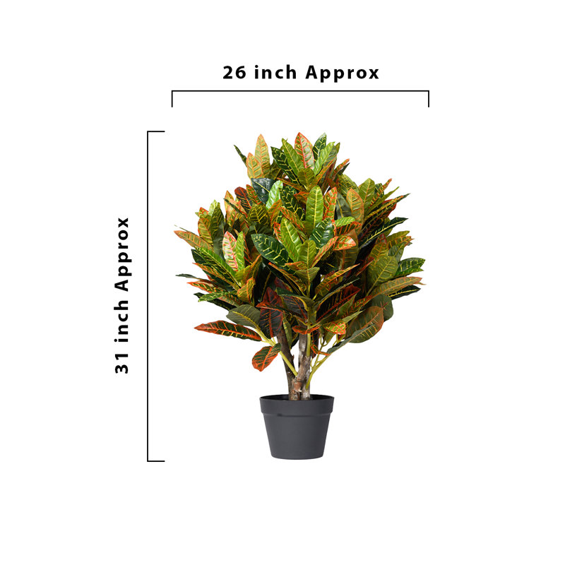 Arbre à feuillus artificiel 31 po en pot