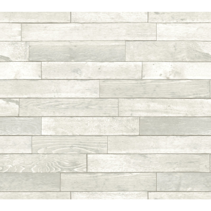 Papier peint auto-adhésif Warehouse Planks, Blanc