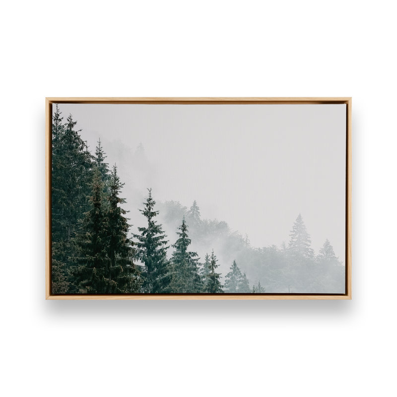 «Whispering Mist On Canvas» par Krista Mosakowski, reproduction, H 22 po x l 32 po, Cadre américain en érable flottant