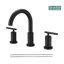 Robinet de salle de bain surdimensionné à 2 poignées avec conduites d'alimentation en eau-860358199-843607555