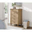 Ensemble de commode et table de chevet 3 pièces 3 pièces, chêne
