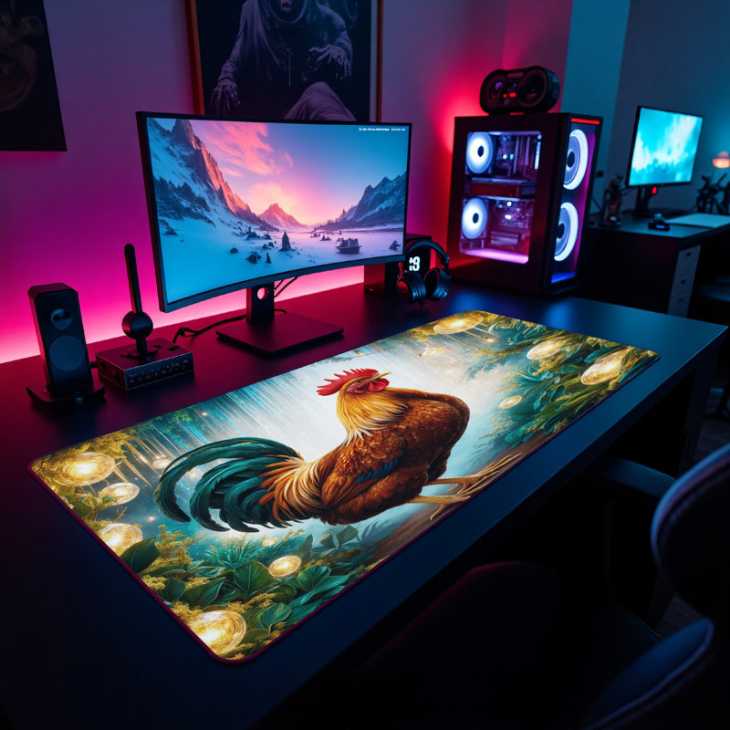 Polyester Desk Pad, 14.4x12.1