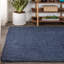 Tapis bleu marine en jute tissé à la main Pata-295796268