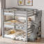 Triple lit superposé avec escalier de rangement-209986161