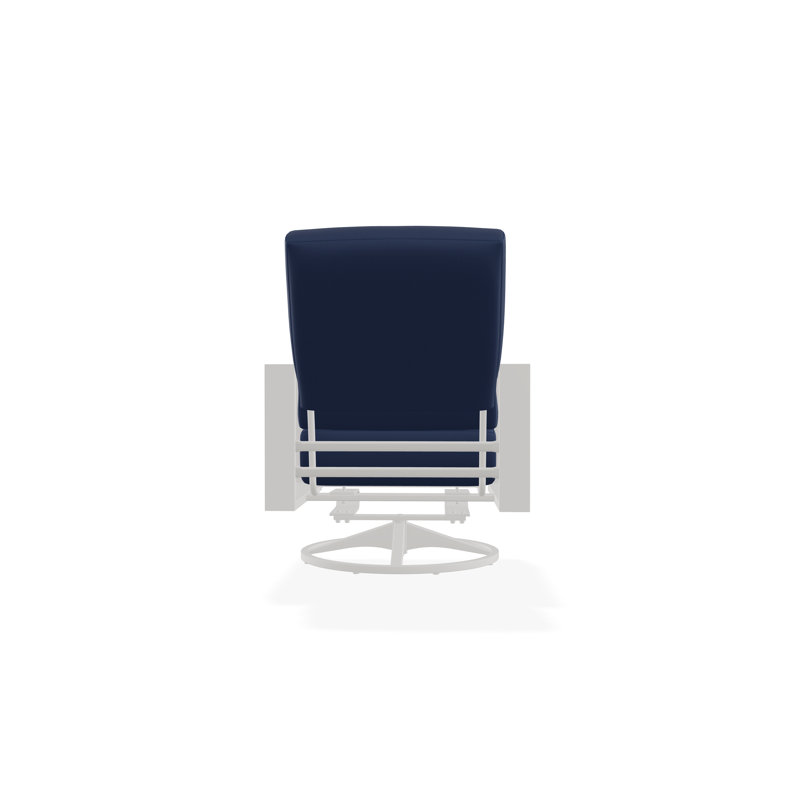 Larssen Outdoor Lounge Chair, Canvas Navy Sunbrella® Canvas, Snow