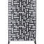 Brown Metal Privacy Screen 76" H48" W. For Deck, Balcony, Patio Privacy. Outdoor & Indoor. , Rust- Construction. Versatile Placement Options. Simple Setup Structure. Placement.-124987767