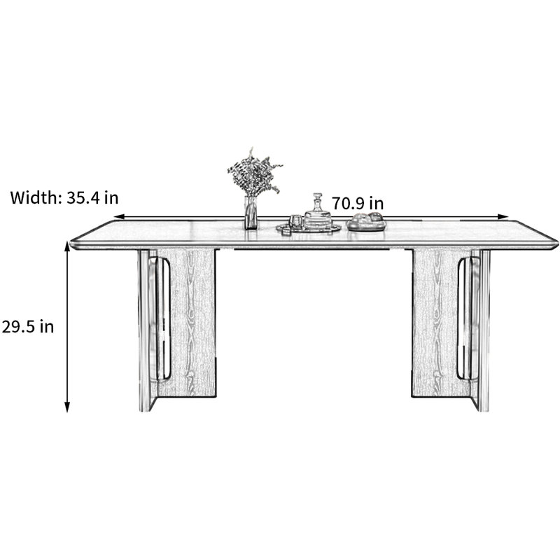 Tenli, 29.5"H x 70.9"L x 35.4"W