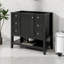 Meuble-lavabo autoportant en bois 36 po sans lavabo 36 po avec armoire et trois tiroirs-1148188448