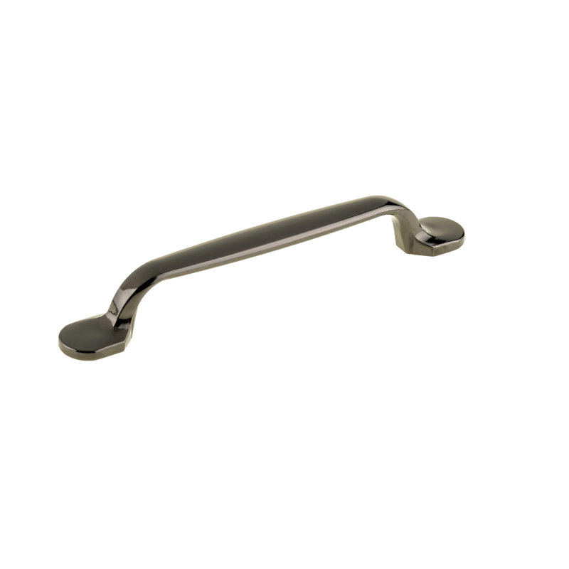 Poignée barre 5 1/32 po en métal, Nickel noir, 7 9/16"