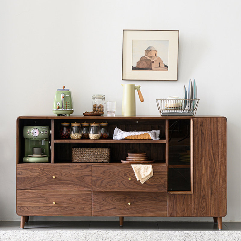 Buffet simple et multifonctionnel avec rangement, 33.86" H x 55.12" W x 17.72" D