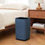 Poubelle de salle de bain en métal, 2,6 G / 10 L, corbeille en métal, bleu | Boîtier en métal, imperméable, robuste et résistant aux chutes, toit ouvert, base antidérapante, pour chambre à coucher, salon, bureau, salle de bain-131265891