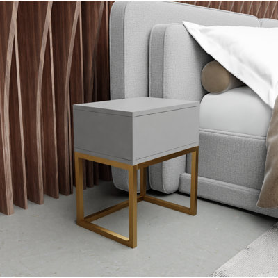 Abbie 40 cm W Bedside Table
