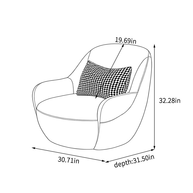 Fauteuil en cuir Tech, Similicuir blanc cassé