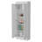 White 5-Shelf Storage Pantry Cabinet-1850311172
