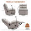 Fauteuil inclinable berçant surdimensionné pour adultes