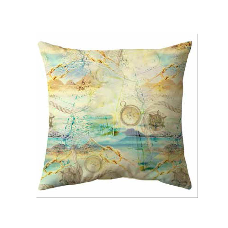 Toile Square Throw Cushion