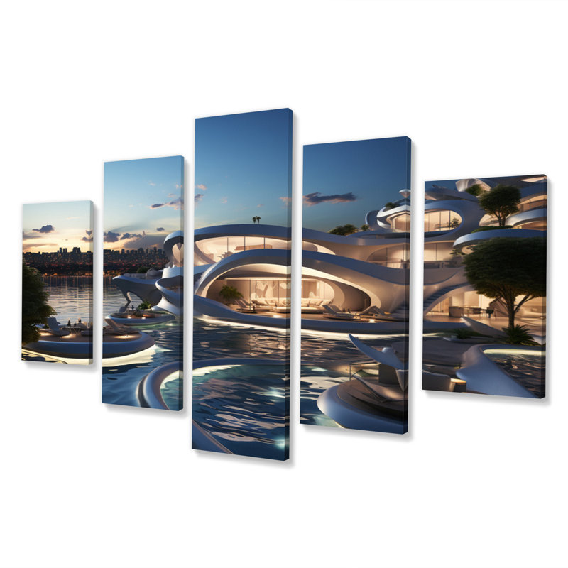 Carrera - Architecture Canvas Wall Art - 5 Panels