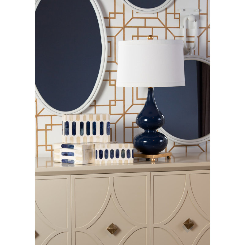 Whitney Table Lamp, Cadet Blue
