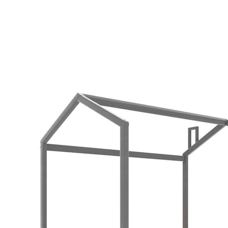 Lit plateforme, lit de jour style maison Toone Upholstery, Plein, Gris