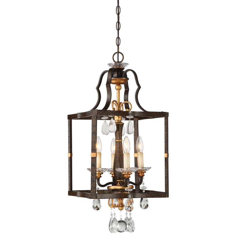 Luminaire suspendu géométrique 4 lumières Chateau Nobles