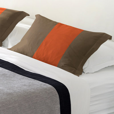 Polyester Striped Sham Set