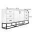 Buffet en bois massif de style industriel