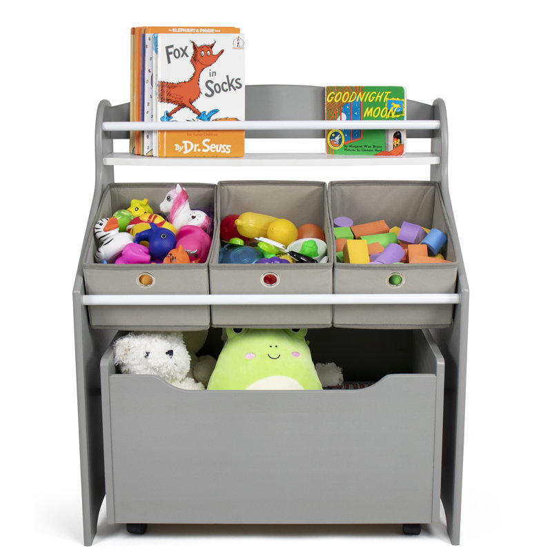 Organisateur de jouets avec bacs Milas 3-en-1