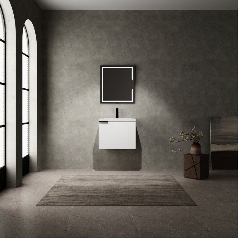 Meuble-lavabo de salle de bain avec lavabo , Chêne blanc Américain
