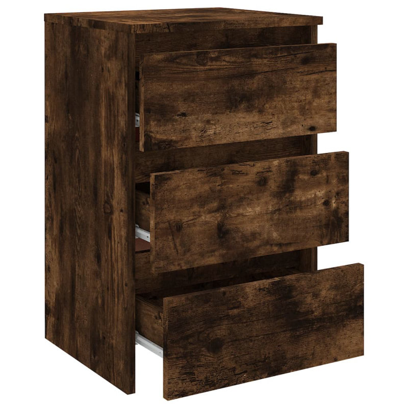 Cowlic Bed Cabinet 40x35x62.5 cm Engineered Wood, Brown, 1
