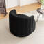 Fauteuil demi-tonneau pivotant rembourré Musaab-1129483439